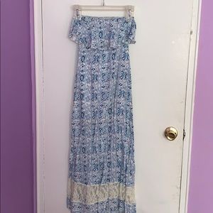 Abercrombie Kids blue patterned dress!